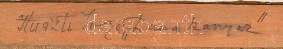 Huszti Lajos (?-?): Napraforgók. Olaj, vászon, jelzett,  49,5×40,5 cm