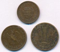 1946. 10f Cu-Zn + 1946. 20f Cu-Al + 1947. 2f Cu-Zn T:2,2- ph