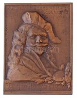 Német Birodalom 1906. "Rembrandt születésének 300. évfordulójára" Br emlékplakett (39x51mm) T:2 German Empire 1906. "300th anniversary of the birth of Rembrandt" Br plaque (39x51mm) C:XF