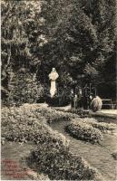 1910 Pöstyén, Piestany; Erzsébet királynő szobor / Sissi statue