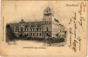 1903 Nagyenyed, Aiud; Alsó-Fehér vármegye székháza. Winkler János kiadása / Alsó-Fehér County Hall (Comitatul Alba de Jos) (fl)