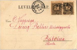 1900 Orsova, Kasanpartie / Cazane / Kazán-szoros, csónak. Hutterer G. 55. / gorge, boat (EK)