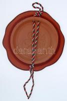 "St. Georgius (Szent György) / Szentendre" Br lemezérem viaszpecsét formájú kerámiaplakett...