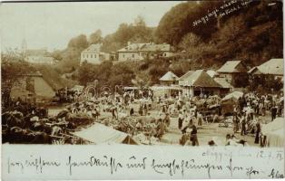 1900 Nagyág, Sacaramb; vásár, piac / market. photo