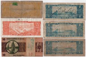 Brazília 1954-58. 1C (3xklf) + 2C (2xklf) + 1970-1980. 10C T:III,III- firka
Brazil 1954-1958. 1 Cru...