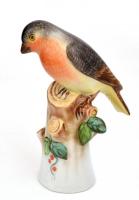 Herendi porcelán kismadár figura, kézzel festett, jelzett, hibátlan, m: 10,5 cm