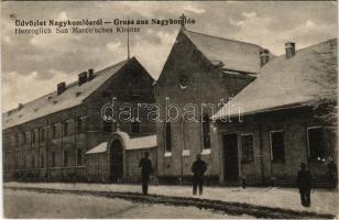 Nagykomlós, Comlosu Mare; Herzoglich San Marco'sches Kloster / San Marco hercegnő féle leánynevelő intézet és zárda télen / girls school and nunnery in winter