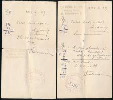 Oktogon Gyógyszertár Budapest VI. receptboríték recepttel