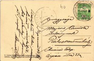 1913 Kapronca, Kopreinitz, Koprivnica; Frankopanska ulica / street, fire station / utca, tűzoltóság ...