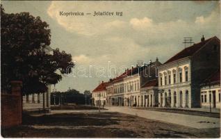 1913 Kapronca, Kopreinitz, Koprivnica; Jelacicev trg / square