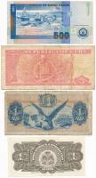 4db-os vegyes külföldi bankjegy tétel, benne Haiti, Kuba, Kolumbia, Zöld-foki Köztársaság T:II-,III ...