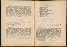 1942 Tábori étrendek, tábori szakácskönyv - II. világháborús tábori szakácskönyv, szép állapotban, 4...