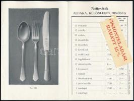 cca 1915 Bp. IV., Szigeti Nándor és Fia különleges minőségű alpakka és alpakka-ezüst kihajtható képe...