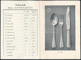 cca 1915 Bp. IV., Szigeti Nándor és Fia különleges minőségű alpakka és alpakka-ezüst kihajtható képe...
