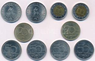 1981. 10Ft Ni "FAO" (2x) + 2002. 100Ft "Kossuth" (2x) + 2003. 20Ft "Deák&qu...