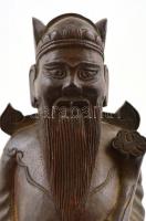 Keleti bölcs. faragott keményfa szobor. 27 cm