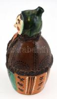 Kántor Sándor, Karcag:  jelzett mázas kerámia figura. Kopásokkal 23 cm