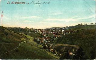 1909 Sankt Andreasberg (Braunlage), general view. Louis Glaser 9381. Auto-Chrom.