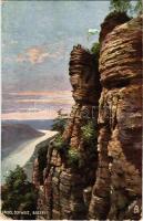 Sächsische Schweiz, Bastei. Raphael Tuck & Sons Oilette Serie Sächsische Schweiz I No. 659. B. (EK)