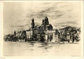 Passau, Innseite / riverside, cathedral s: Prof. H. Mayrhofer (EK)