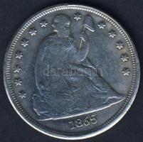 USA 1865. Ag 1$ ffém hamisítványa