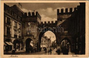 München, Munich; Karlstor / gate, automobile, bicycle (EK)