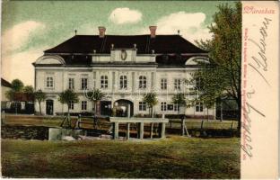 1905 Nagyrőce, Gross-Rauschenbach, Velká Revúca; Városház, Büchler Béla és L. György üzlete. Büchler Béla kiadása / town hall, shops