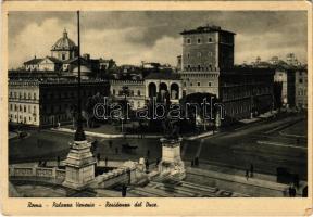 Roma, Rome; Palazzo Venezia, Residenza del Duce / square, palace, office of Musolini (EK)