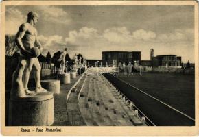Roma, Rome; Foro Mussolini / Mussolinis Forum, sports field (small tear)