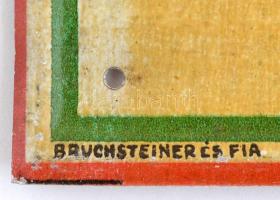 cca 1930 Generali Triesti Általános Biztosító Társulat dekoratív magyar címeres alumínium táblácskáj...