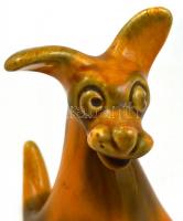 Jelzés nélkül: Kajla kutya. Mázas kerámia. Hibátlan. 16 cm