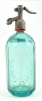 Fém fejű szódásüveg, Apa gazoasa - Sats 3377-52 felirattal, kopásokkal, csorbákkal, m: 32 cm
