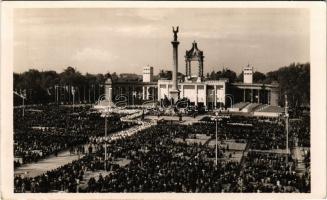 1938 Budapest XIV. XXXIV. Nemzetközi Eucharisztikus Kongresszus főoltára. Dr. Lechner Jenő műépítész alkotása