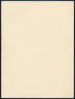 Hermann Lipót (1884-1972): Gerő Ödön műkritikus, újságíró portréja. Ceruza, tus, papír, jelzett és d...