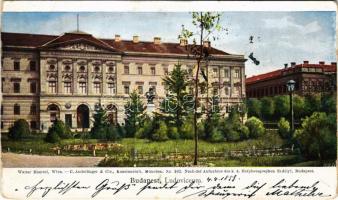 1899 Budapest VIII. Ludoviceum. Walter Haertel. C. Andelfinger & Cie. Kunstanstalt Nr.162.