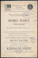 cca 1934-38, össz. 4 db Szász-Rózsavölgyi zenei műsorfüzet (Moria Schen, Waldbauer-Kerpely, Kintses ...