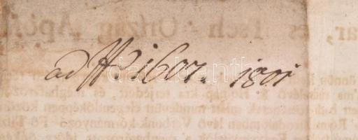 1801 Őfelsége nevében kiadott rendelkezés a szökött katonák kegyelemben való részesítésének ügyében