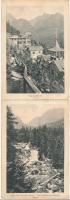 Tátra, Vysoké Tatry; kihajtható füzet 4 lappal / folding booklet with 4 cards (non PC)