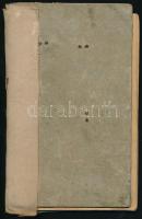 cca 1920-27 Fényképes cselédkönyv kalocsai szül. személy részére, sok bejegyzéssel, szétváló fűzésse...