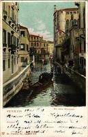 1903 Venezia, Venice; Rio delle Maravegie / canal, boat. Dr. Trenkler Co. 8196. (EK)