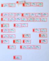 Kb 1800 db-os betűrendbe szedett magyar ragjegy gyűjtemény házi készítésű albumban, benne nagyon sok...