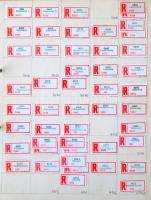 Kb 1800 db-os betűrendbe szedett magyar ragjegy gyűjtemény házi készítésű albumban, benne nagyon sok...