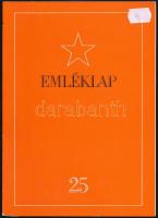 25 éves párttagság alkalmából kiállított emléklap, Kádár János nyomtatott aláírásával