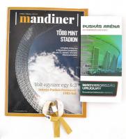 2019 Puskás Aréna nyitómeccsének relikviái (Mandiner Magazin, emlékjegy borítékban, Sky Box szalag)