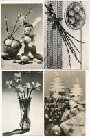 50 db MODERN fekete-fehér üdvözlő motívum képeslap / 50 modern black and white greeting motive postcards