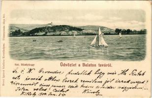 1900 Balaton, Szent Mihály hegy és kápolna. Mérei Ignác 511.