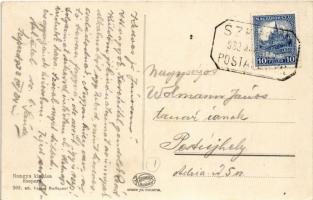 1932 Balatonszepezd, Szepezd; strand + "SZEPEZD POSTAI ÜGYN."