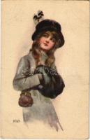 Lady art postcard s: Arthur Wimble (EK)