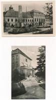 Csorna, Tanácsháza, Szabadság tér, kórház - 4 db modern (Képzőművészeti Alap Kiadóvállalat) képeslap...