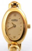 Női Roamer kvarc karóra, fém szíjjal, működik, karcos, enyhén kopottas állapotban, számlap mérete: 1...